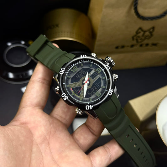 G FOX ORIGINAL DOBLE HORA POR INVICTA SUMERGIBLE PARA HOMBRE REF-1976G1-V