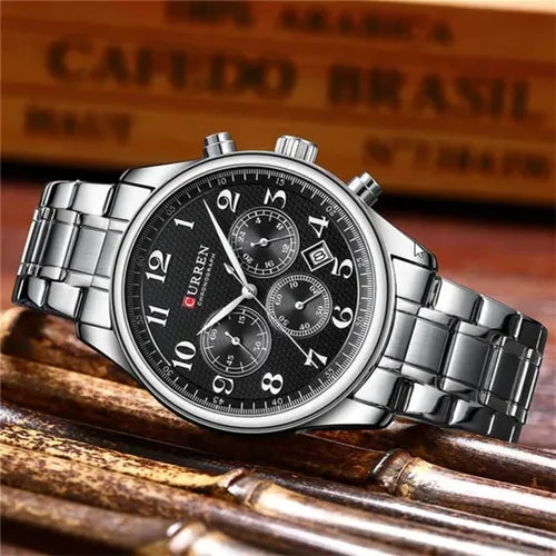 CURREN ORIGINAL FUNCIONAL PARA HOMBRE REF 8466- PN