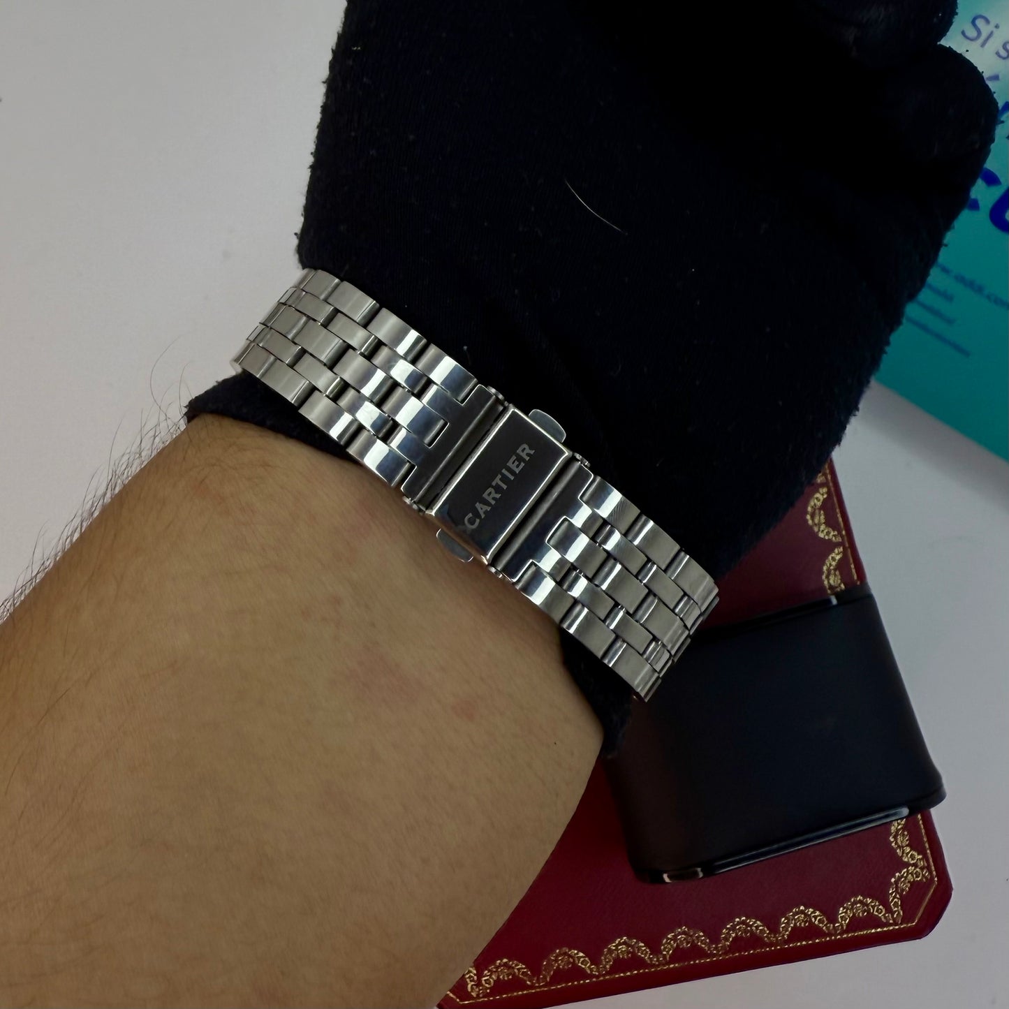 CARTIER DO SANTOS TRIZADO PARA DAMA REF-PB