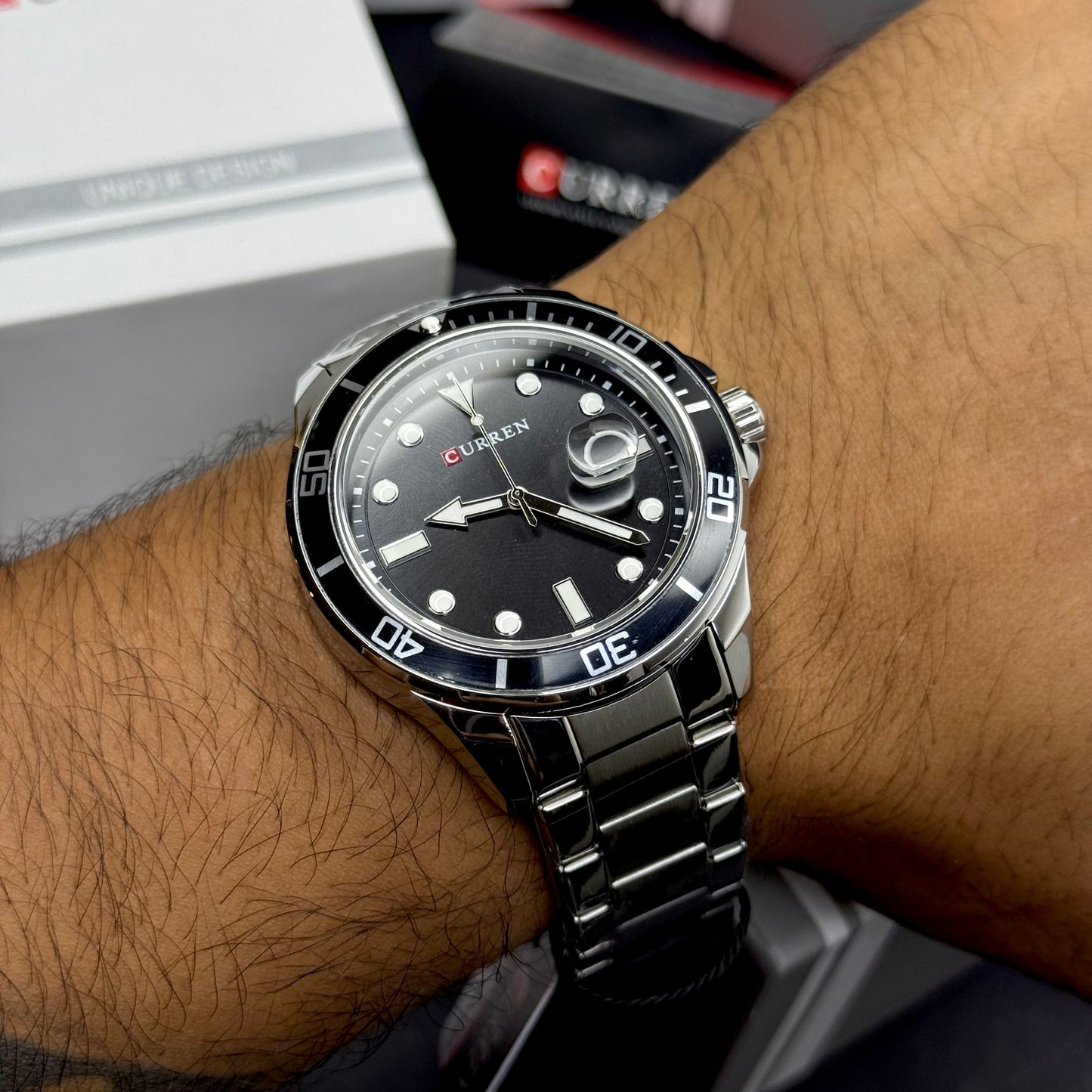 CURREN ORIGINAL X RLX SUMERGIBLE PARA HOMBRE REF SUBMARINE 8388-PN