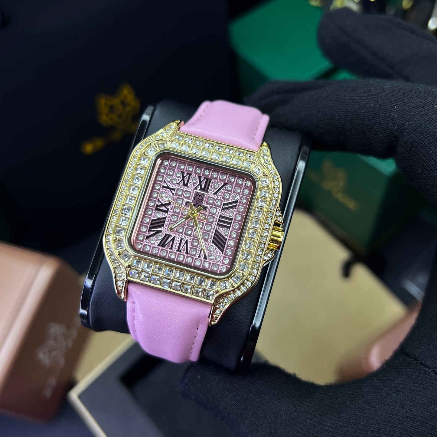 G FOX ORIGINAL x CARTIER PARA DAMA SUMERGIBLE  REF-SANTOS CUBANO-1264-R