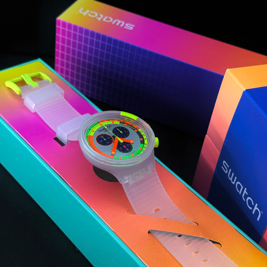 SWATCH ORIGINAL LUXURY NEON JELLY PARA HOMBRE REF SCK104