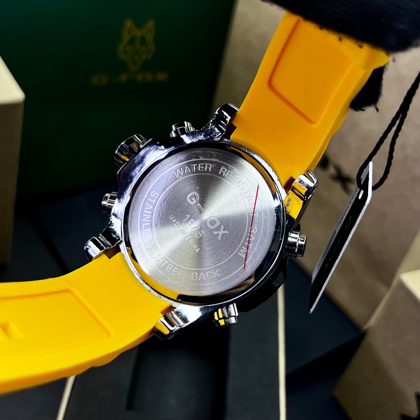 G FOX ORIGINAL DOBLE HORA POR INVICTA SUMERGIBLE PARA HOMBRE REF-1976G1-A