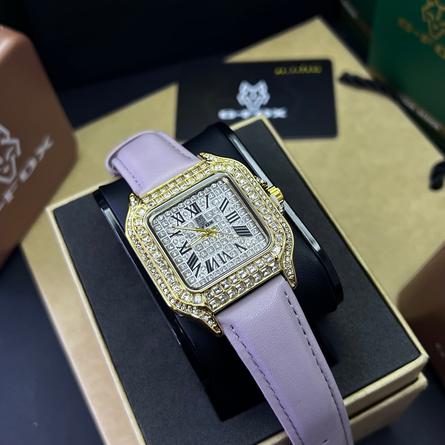 G FOX ORIGINAL x CARTIER PARA DAMA SUMERGIBLE  REF-SANTOS CUBANO-1264-M