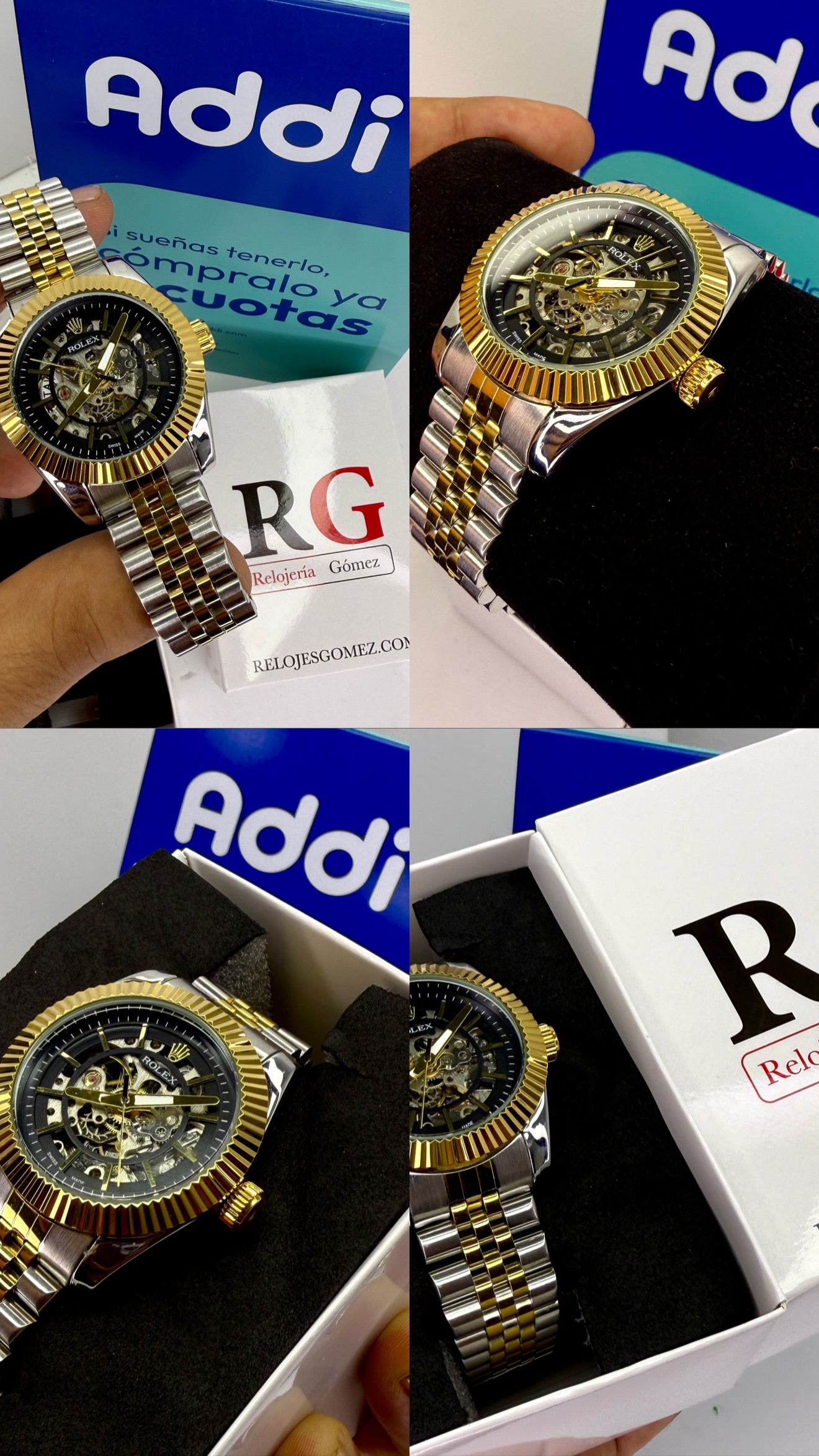 RLX AUTOMATICO CORAZON ABIERTO PRESIDET PARA HOMBRE REF-BN