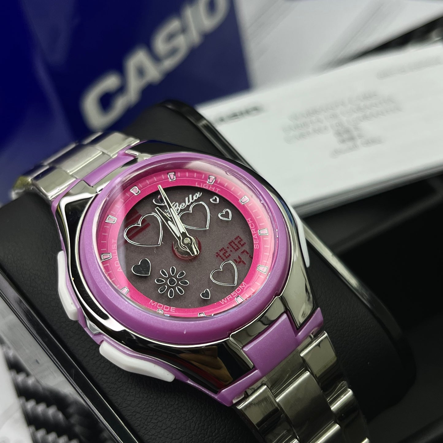 CASIO DOBLE HORA PARA DAMA REF-PF