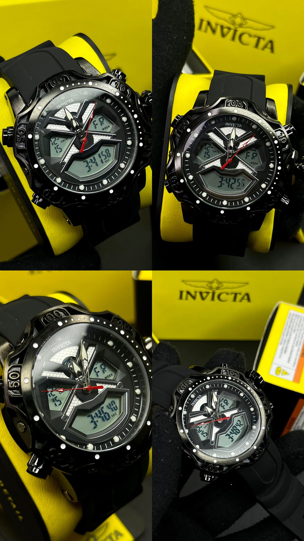 INVICTA DOBLE HORA PARA HOMBRE REF-1837-NNP