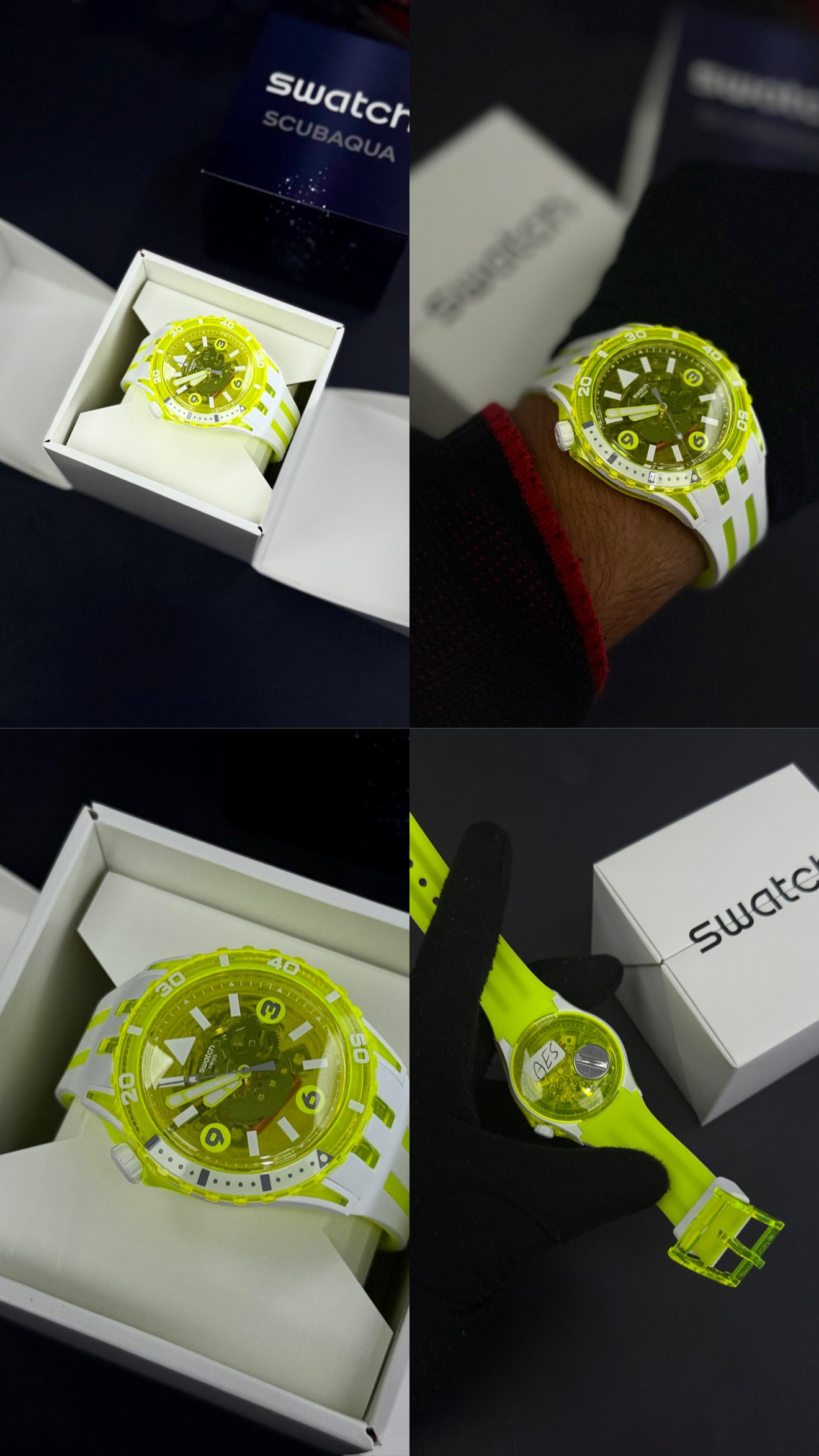 SWATCH ORIGINAL LUXURY  SCUBAQUA EGG YOLK PARA HOMBRE REF SSCU09J100