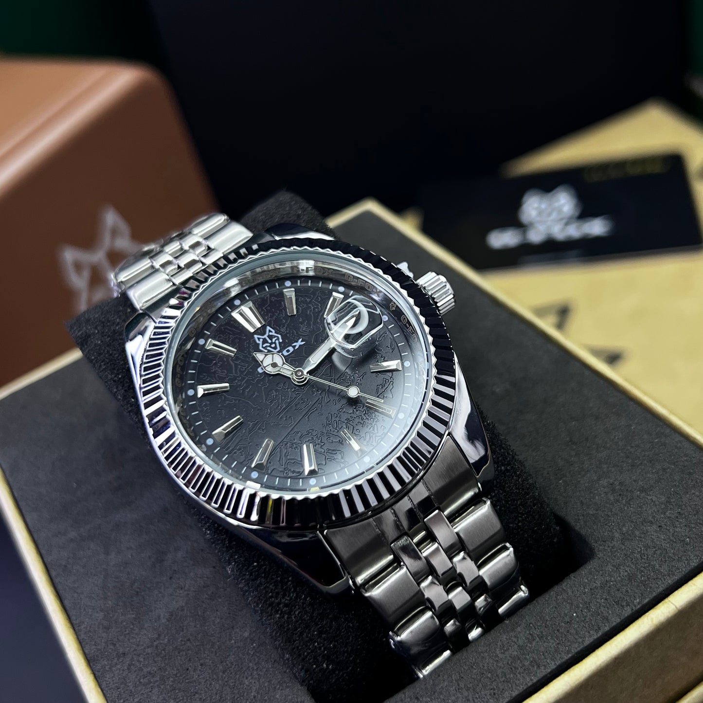 G FOX ORIGINAL x RLX SUMERGIBLE PARA HOMBRE REF-DAY DATE 22011-PN