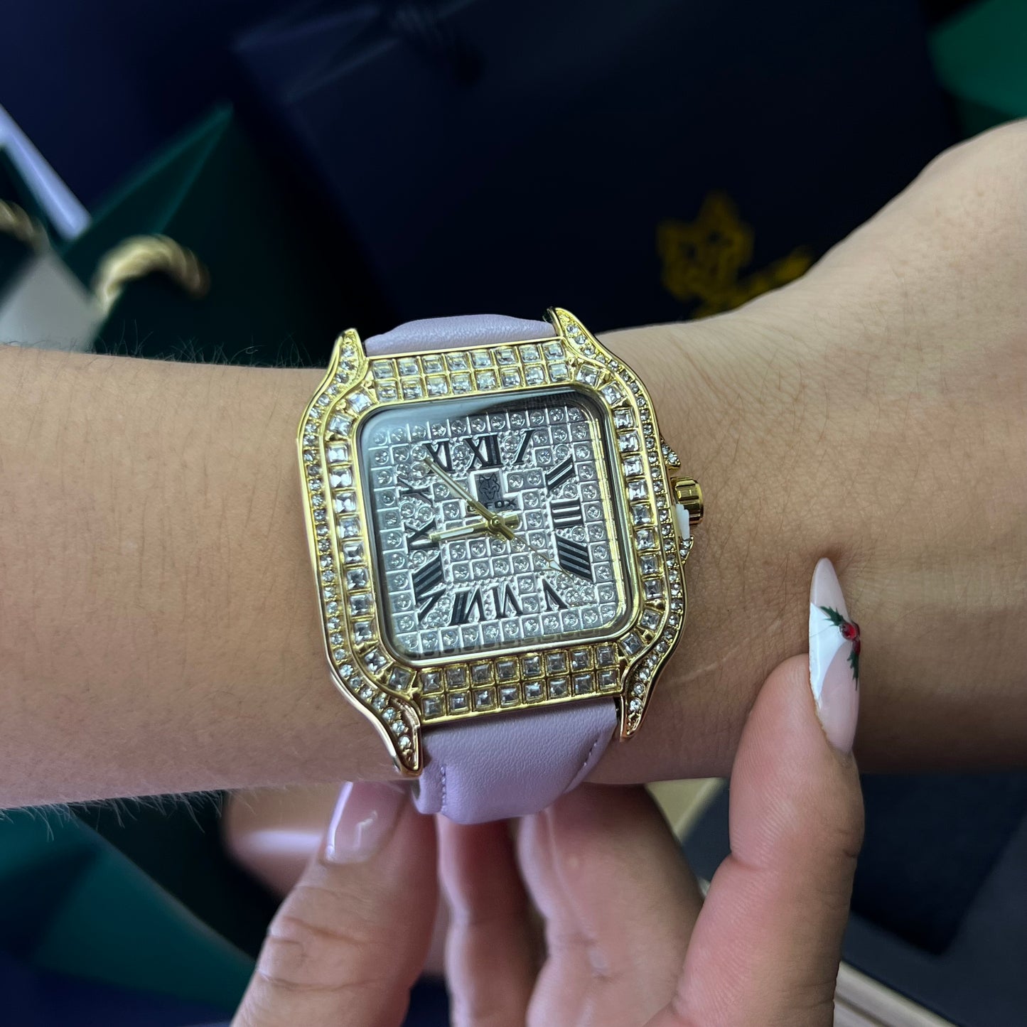 G FOX ORIGINAL x CARTIER PARA DAMA SUMERGIBLE  REF-SANTOS CUBANO-1264-M