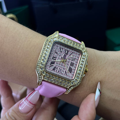 G FOX ORIGINAL x CARTIER PARA DAMA SUMERGIBLE  REF-SANTOS CUBANO-1264-R