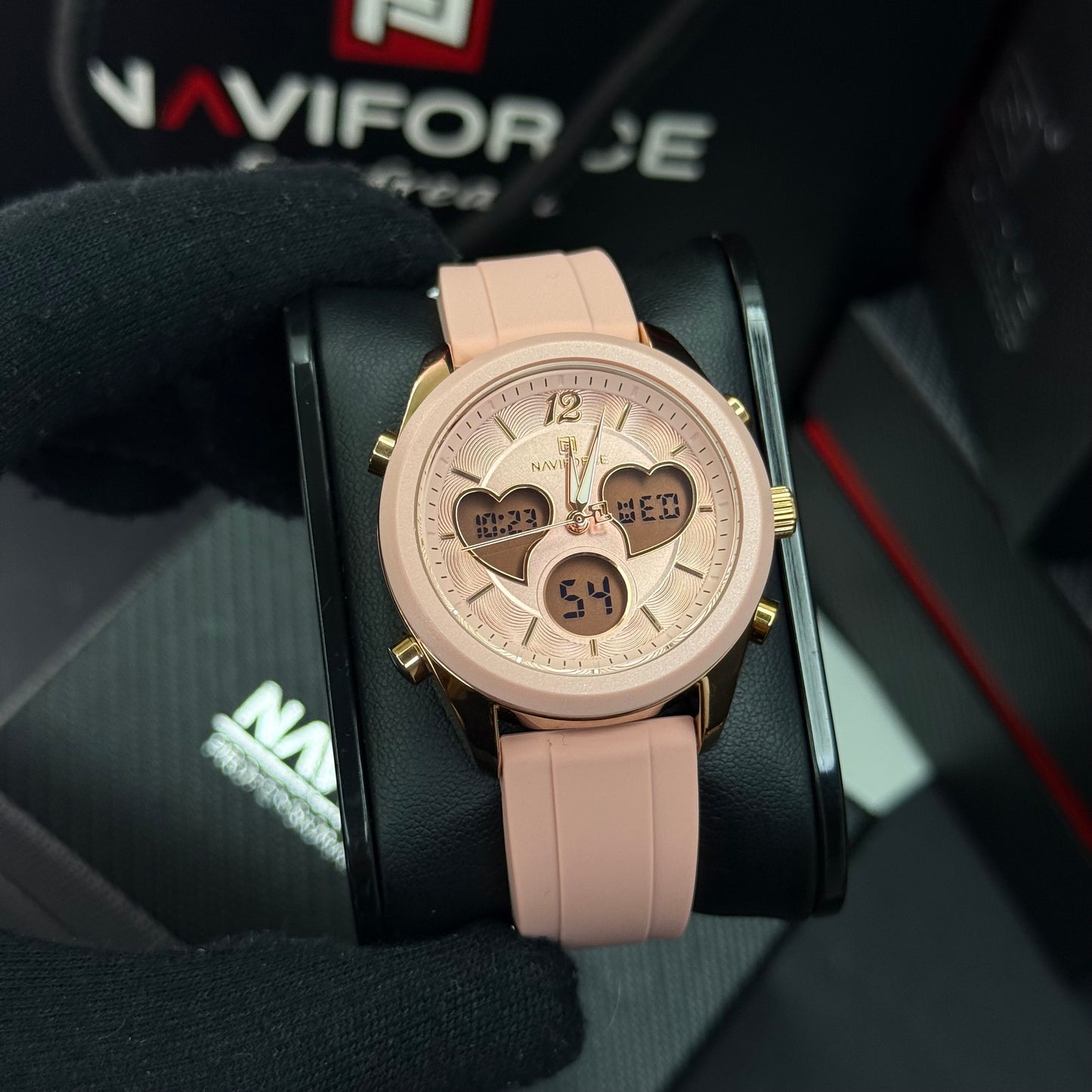 NAVIFORCE DOBLE HORA ORIGINAL PARA DAMA REF NF5045-R