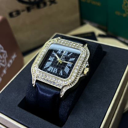 G FOX ORIGINAL x CARTIER PARA UNISEX SUMERGIBLE  REF-SANTOS CUBANO-1264-NN