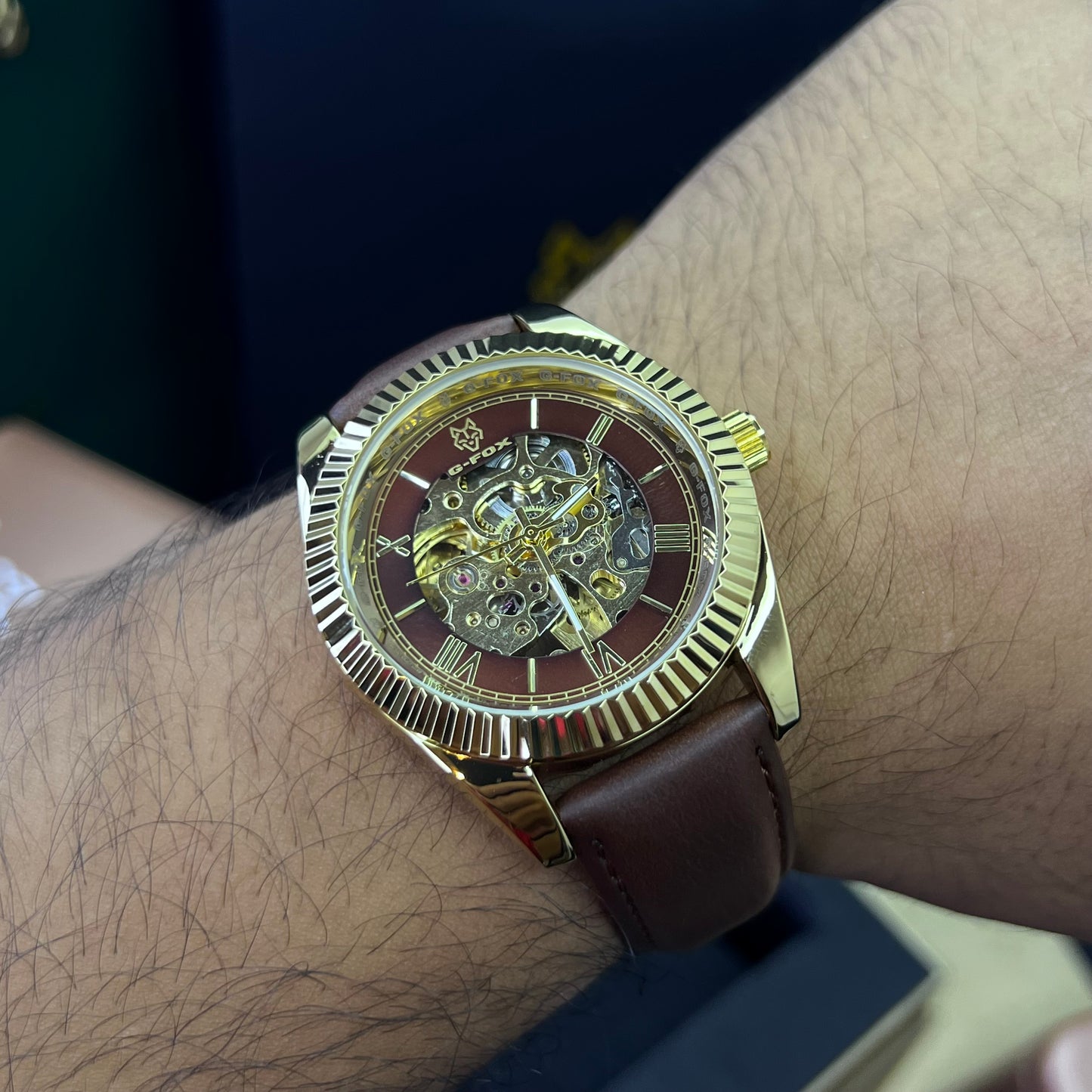 G FOX ORIGINAL x RLX SUMERGIBLE PARA HOMBRE AUTOMATICO REF-PRESIDENT 22013-CPC