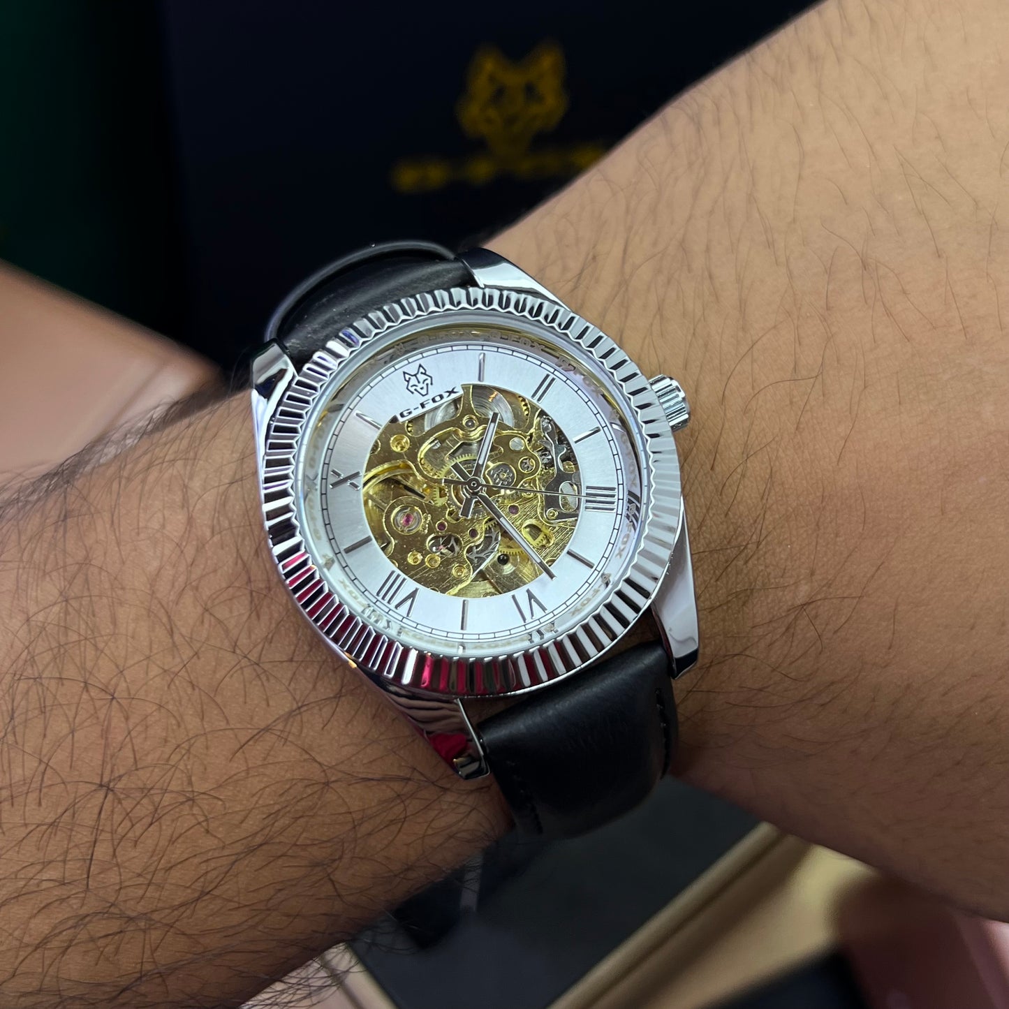 G FOX ORIGINAL x RLX SUMERGIBLE PARA HOMBRE AUTOMATICO REF-PRESIDENT 22013-NPB