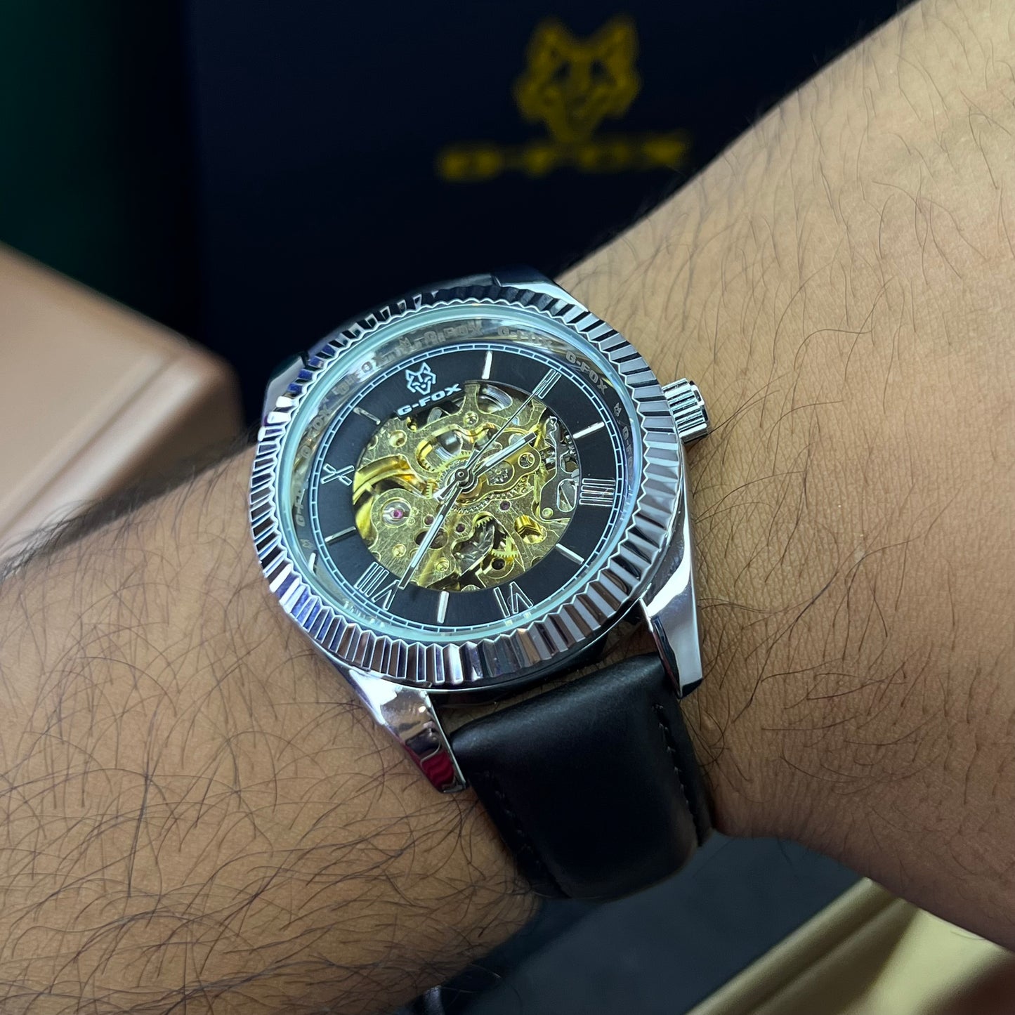 G FOX ORIGINAL x RLX SUMERGIBLE PARA HOMBRE AUTOMATICO REF-PRESIDENT 22013-NPN