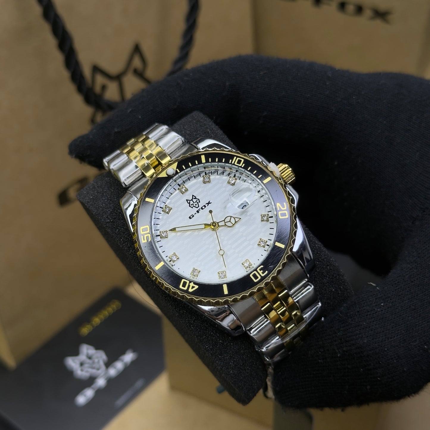 G FOX ORIGINAL x RLX SUMERGIBLE PARA HOMBRE REF-SUBMARINE 70582-BB