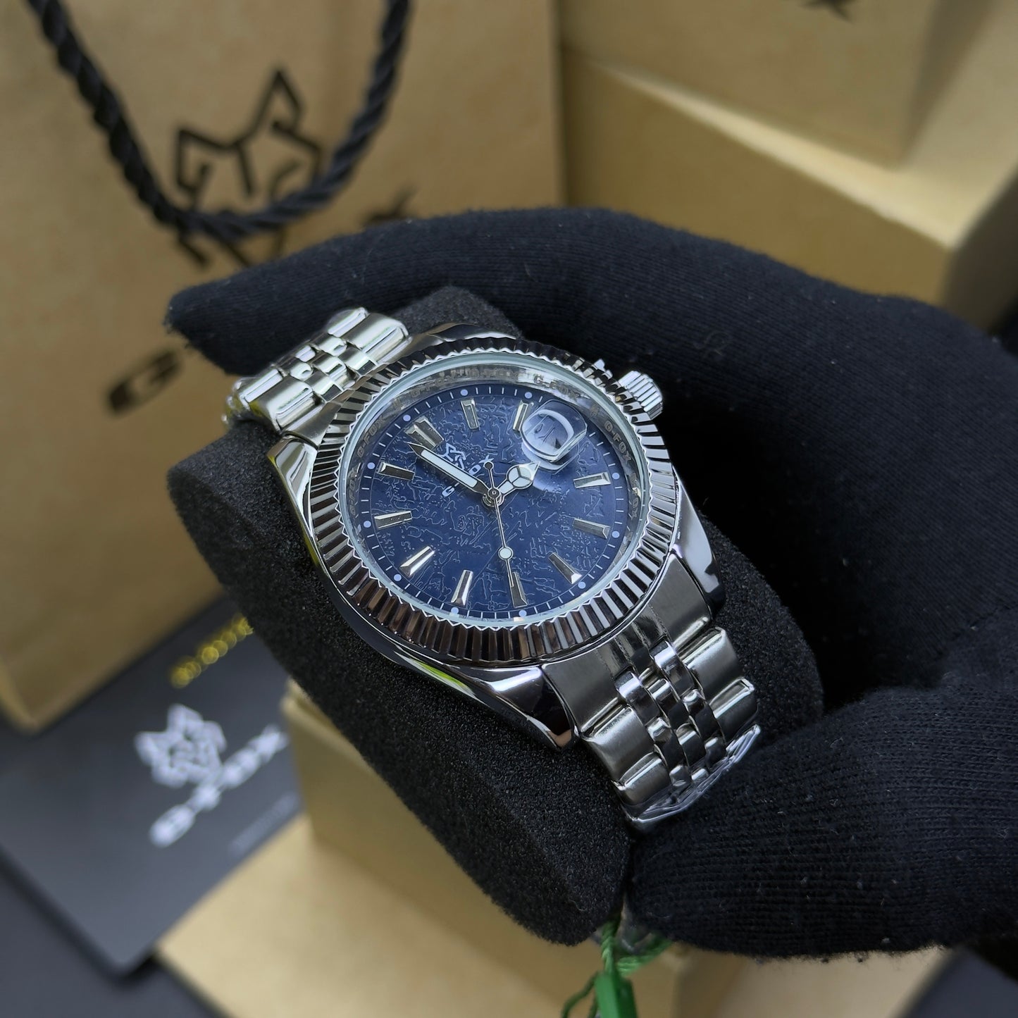 G FOX ORIGINAL x RLX SUMERGIBLE PARA HOMBRE REF-DAY DATE 22011-PA