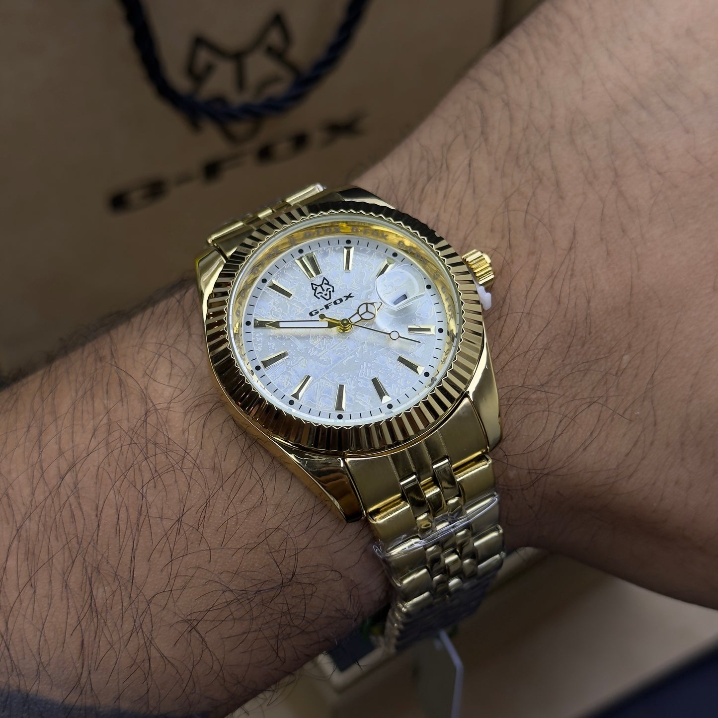 G FOX ORIGINAL x RLX SUMERGIBLE PARA HOMBRE REF-DAY DATE 22011-DB