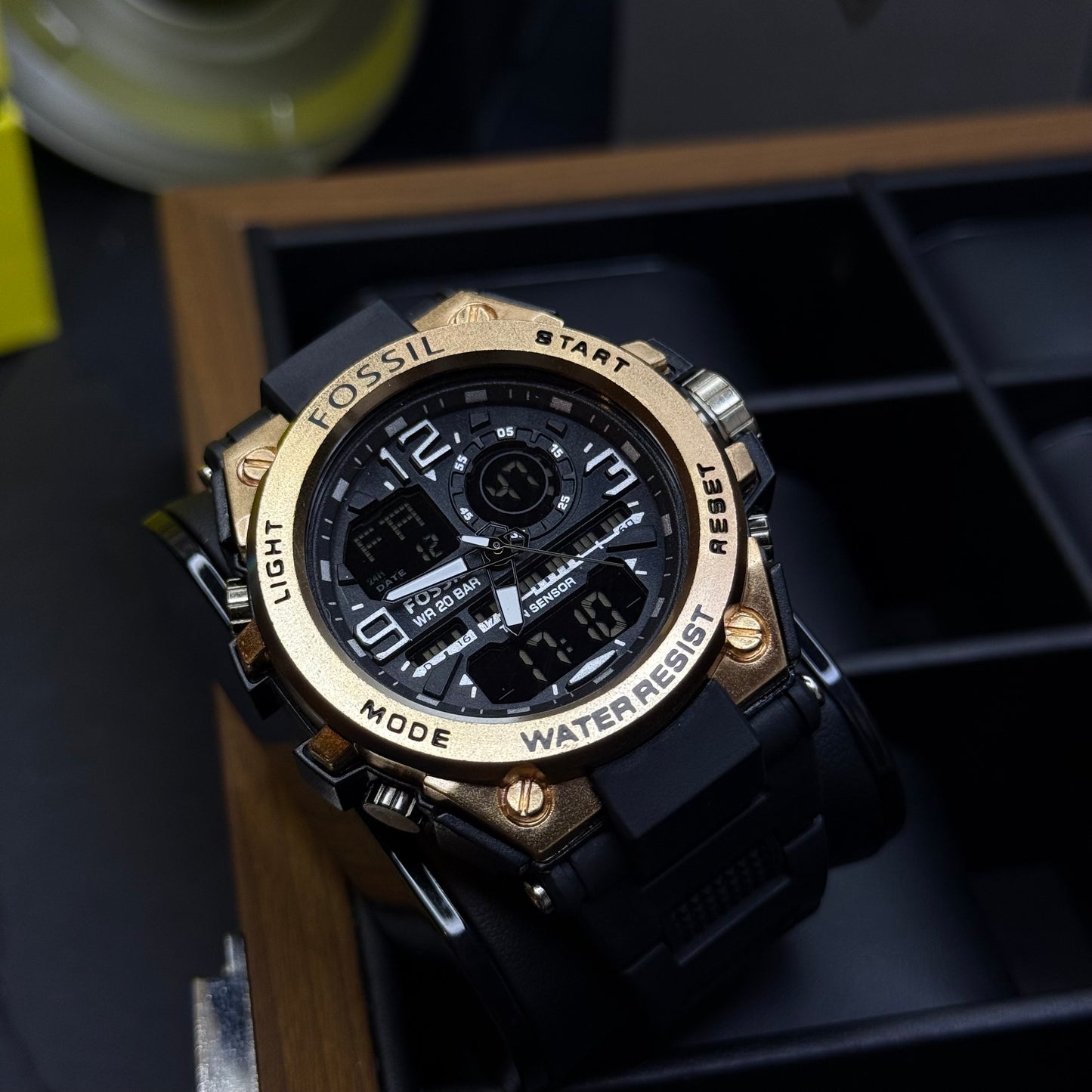 FOSSIL X G-SHOCK DOBLE HORA PARA HOMBRE REF-DN