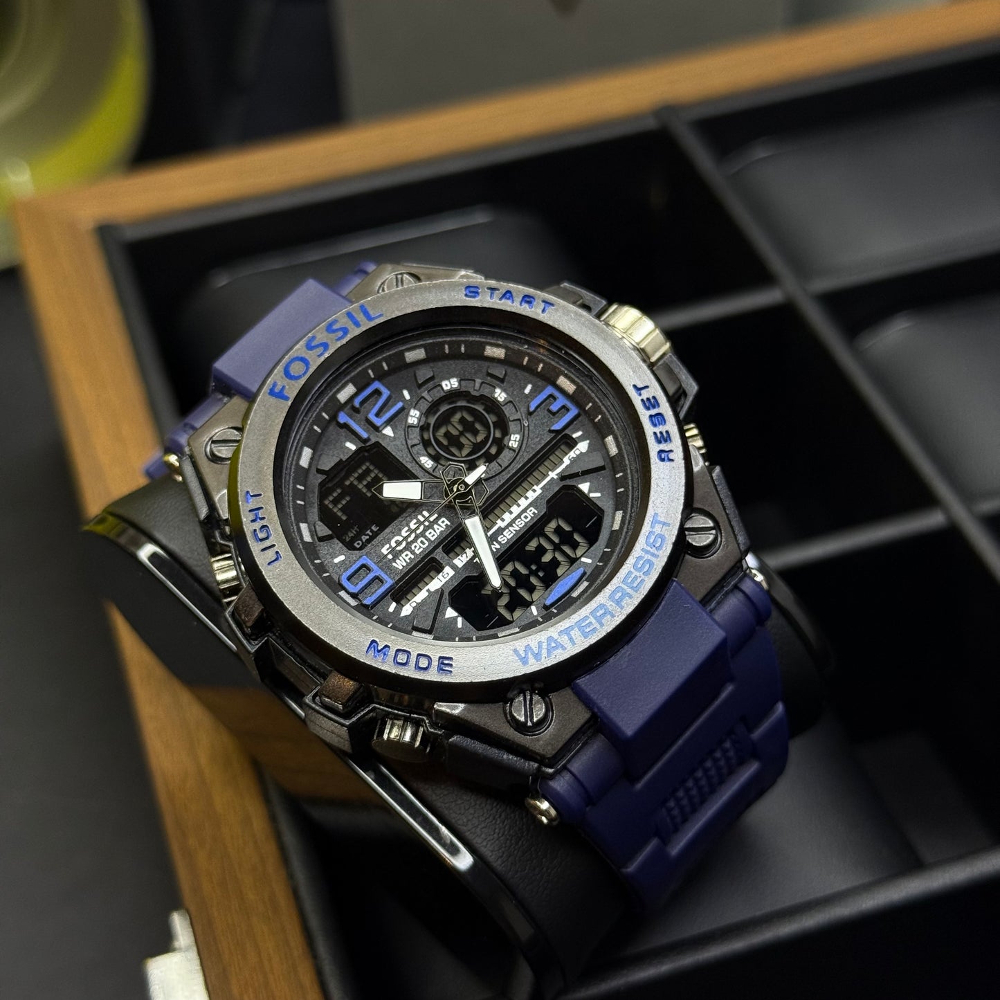 FOSSIL X G-SHOCK DOBLE HORA PARA HOMBRE REF-AN