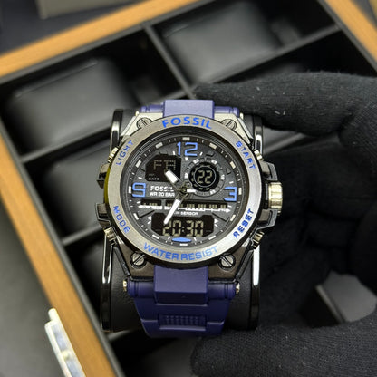 FOSSIL X G-SHOCK DOBLE HORA PARA HOMBRE REF-AN