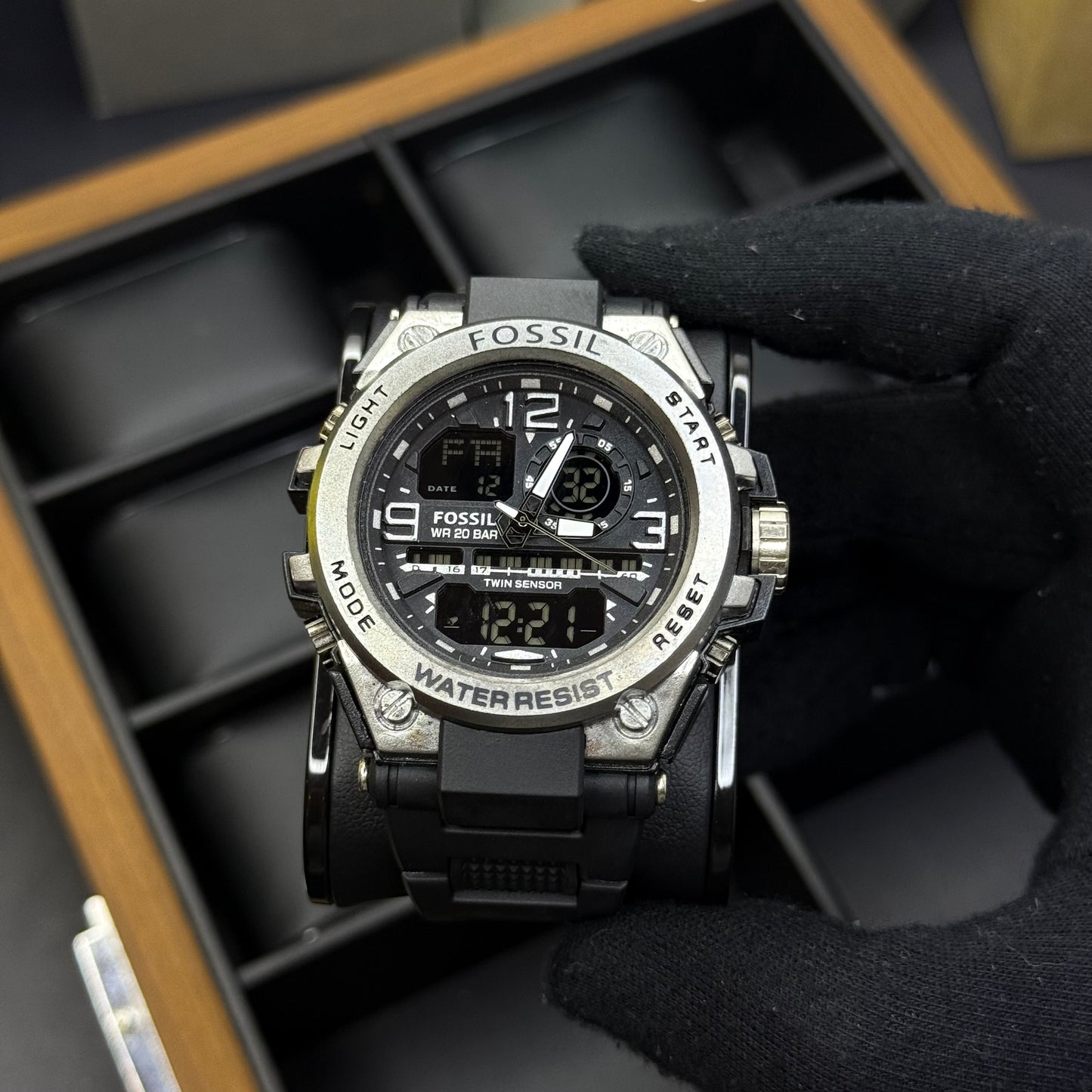 FOSSIL X G-SHOCK DOBLE HORA PARA HOMBRE REF-NPN