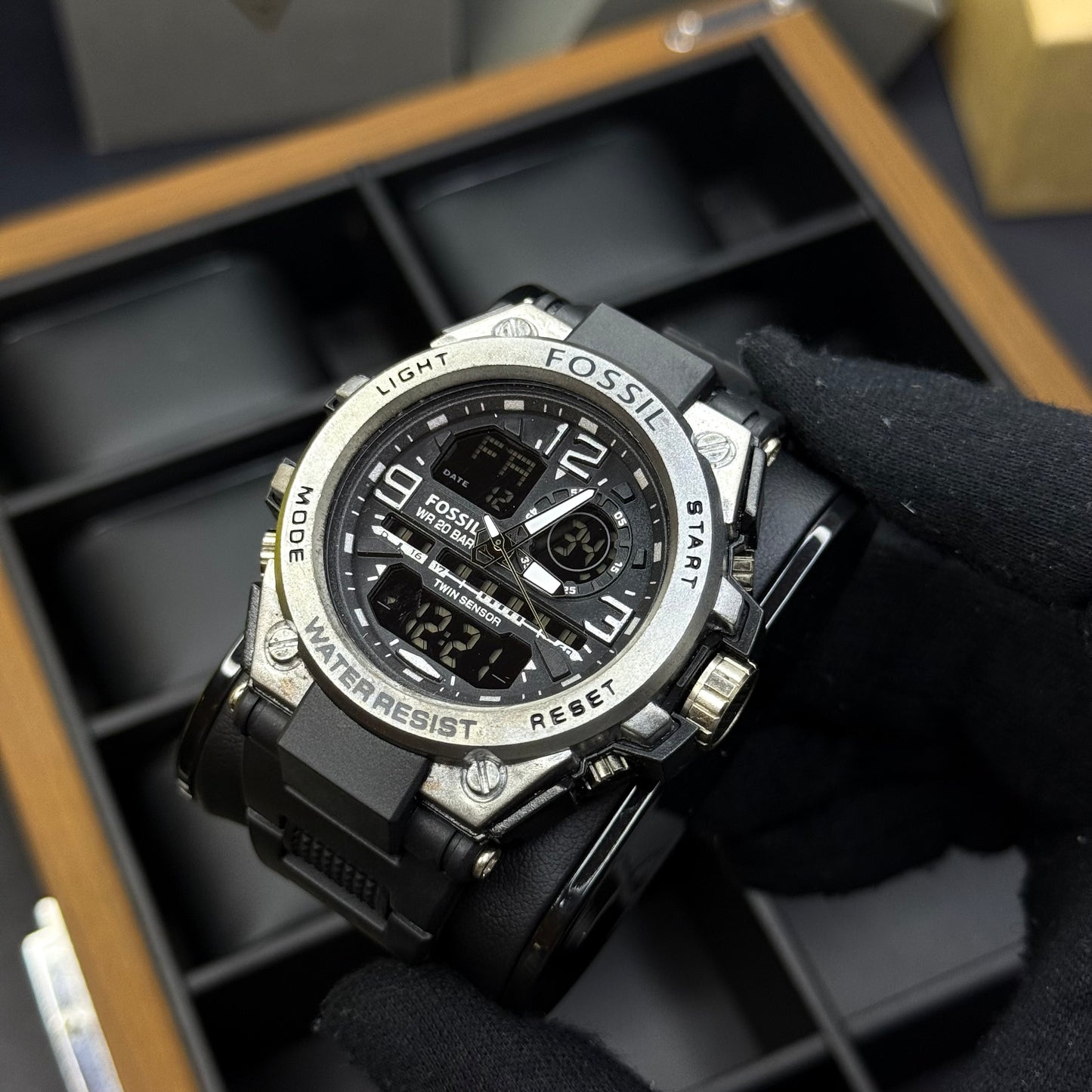 FOSSIL X G-SHOCK DOBLE HORA PARA HOMBRE REF-NPN