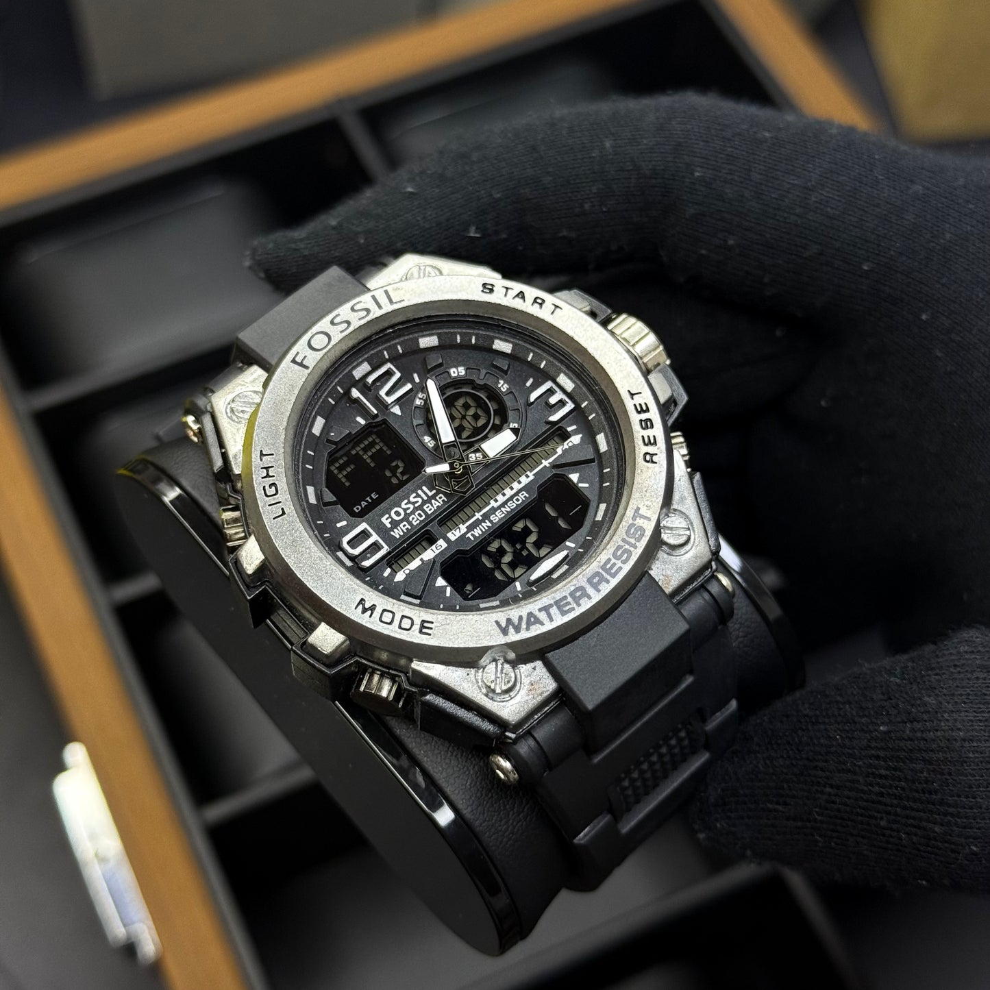 FOSSIL X G-SHOCK DOBLE HORA PARA HOMBRE REF-NPN