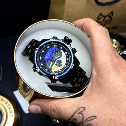 G FOX ORIGINAL DOBLE HORA POR INVICTA SUMERGIBLE PARA HOMBRE REF-1976-NA