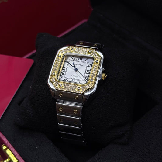 CARTIER SANTOS CUBANO  PARA DAMA REF BB