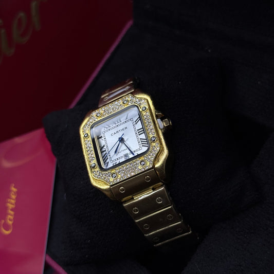 CARTIER SANTOS CUBANO  PARA DAMA REF DB