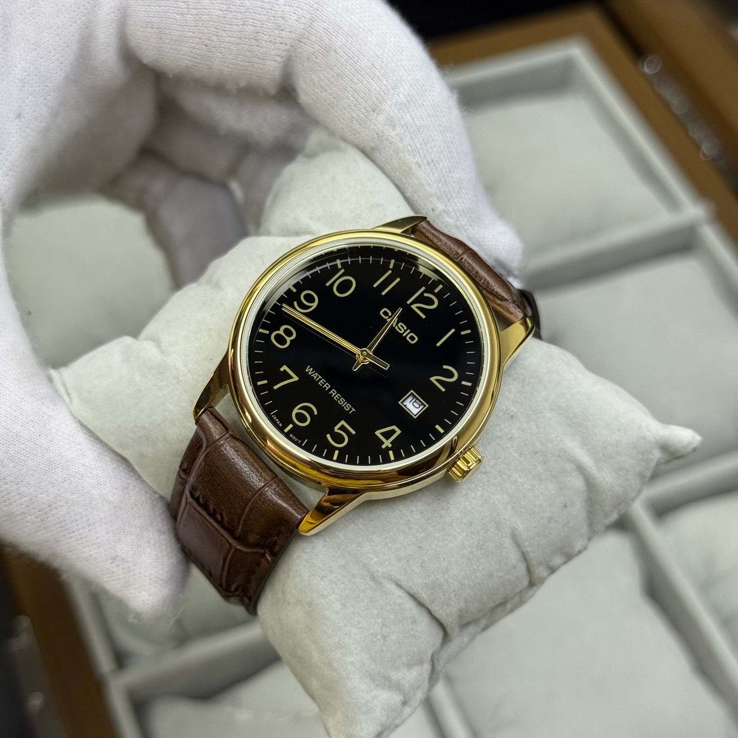 CASIO ORIGINAL PARA HOMBRE REF-MTP-V002GL-1B