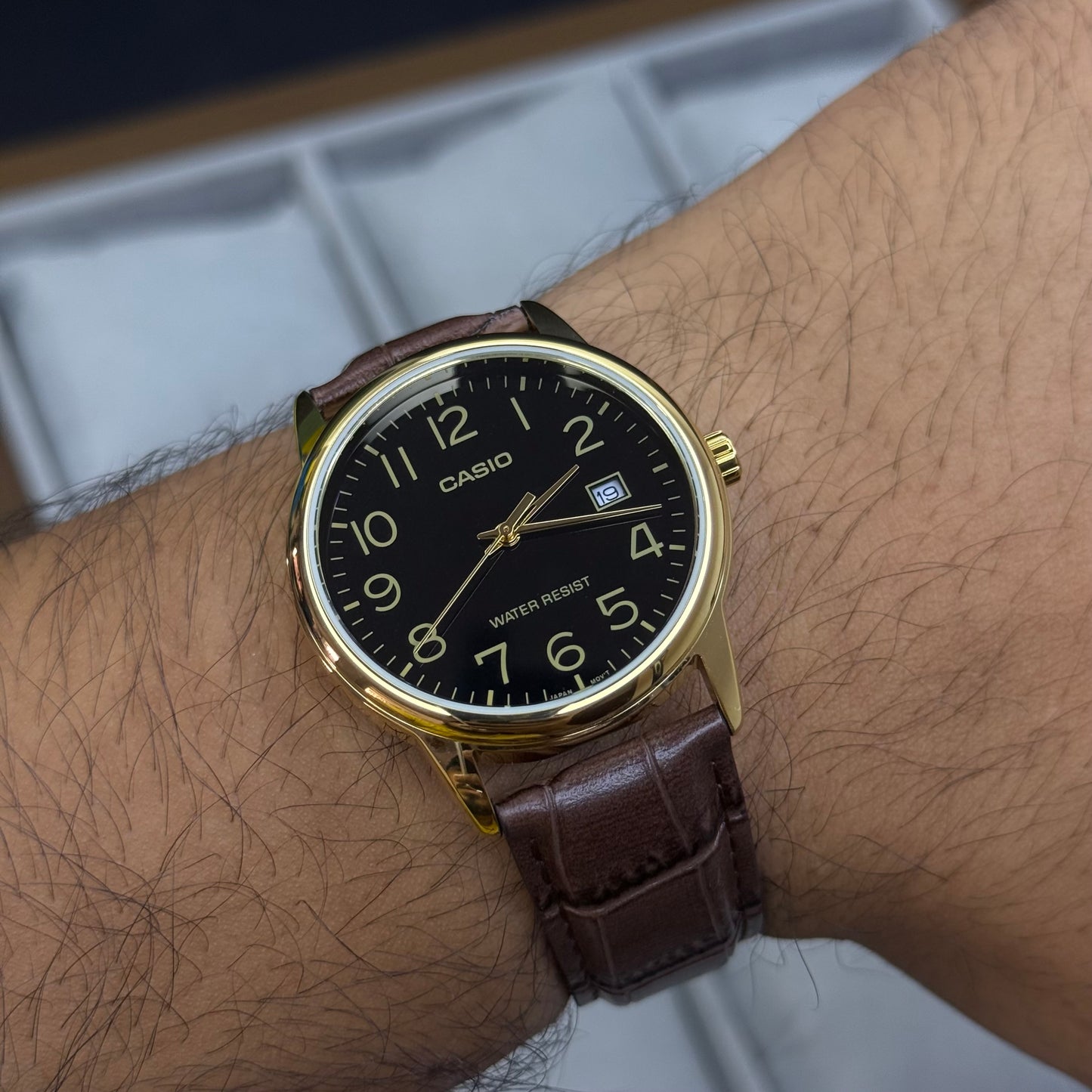 CASIO ORIGINAL PARA HOMBRE REF-MTP-V002GL-1B