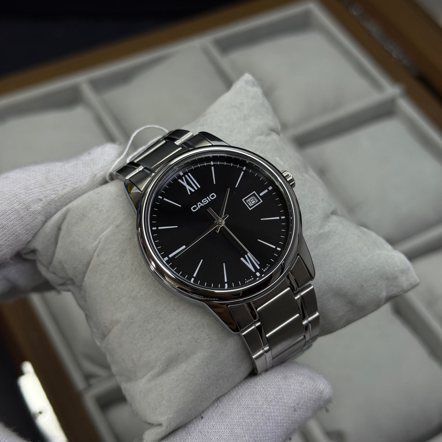 CASIO ORIGINAL PARA HOMBRE REF- MTP-V002D-1B3