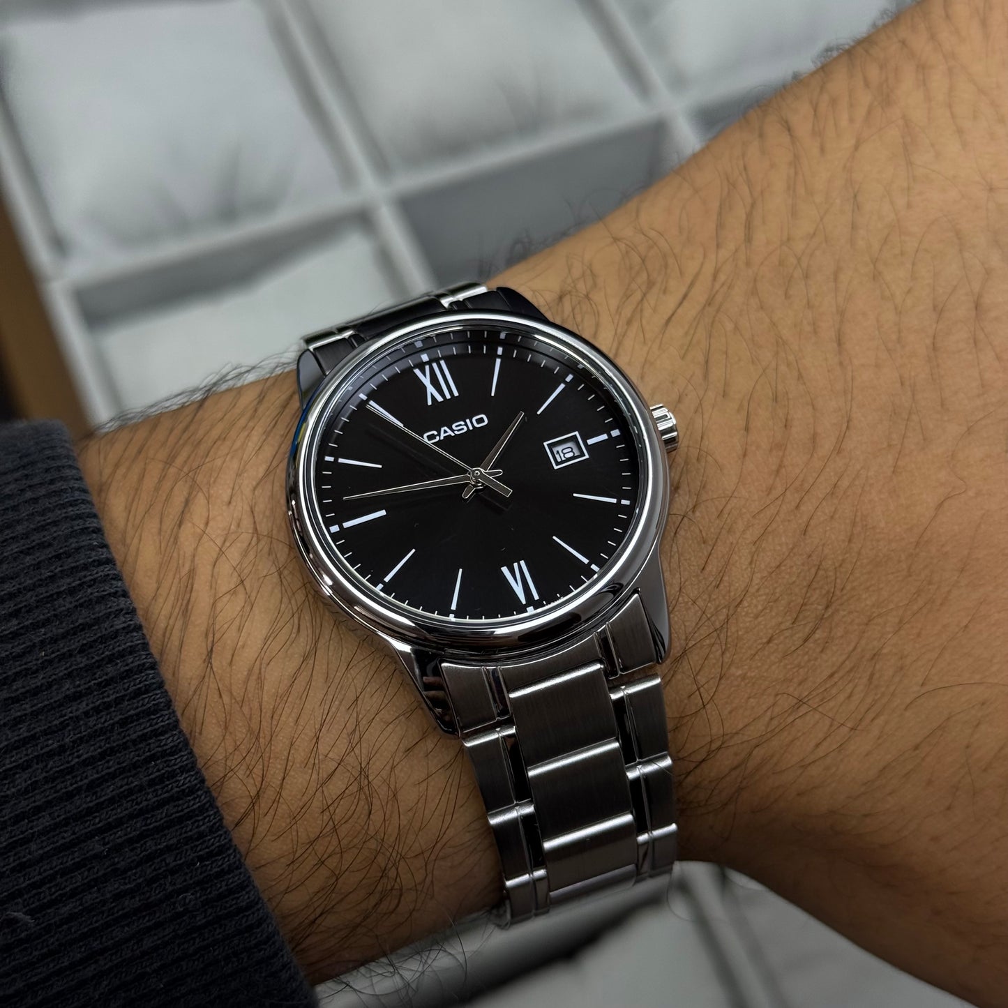 CASIO ORIGINAL PARA HOMBRE REF- MTP-V002D-1B3