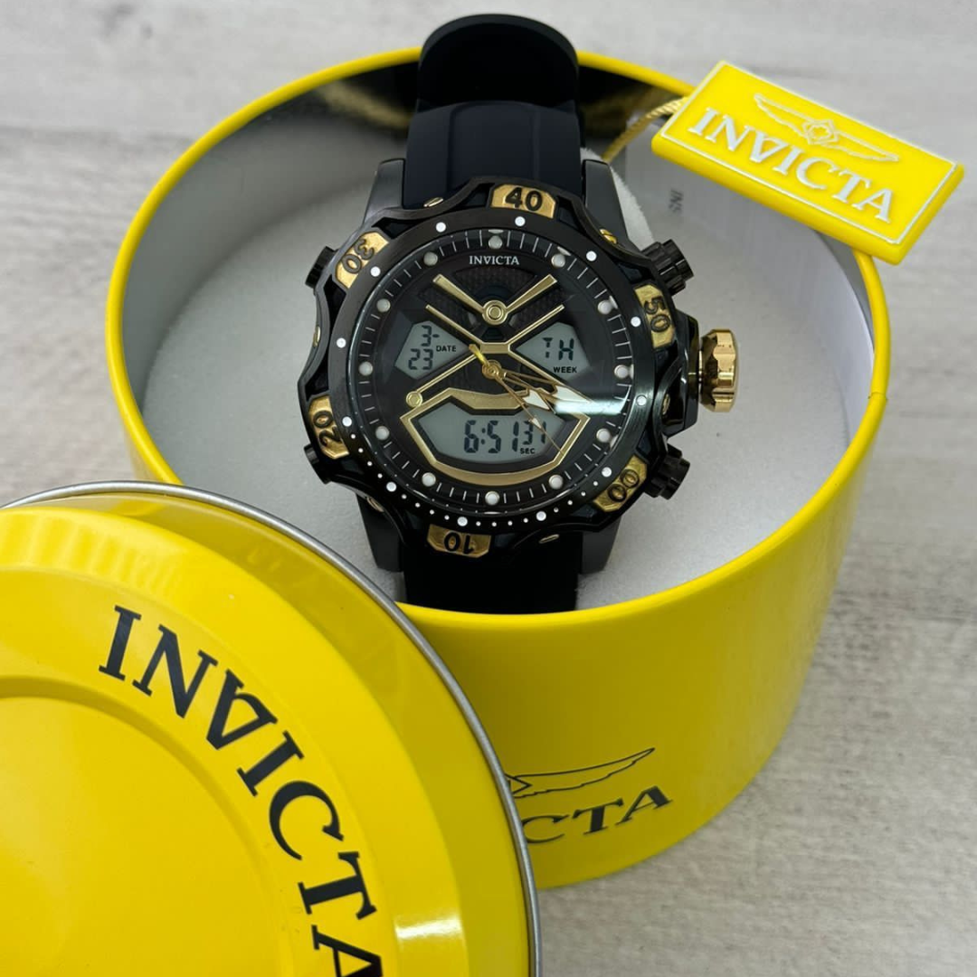 INVICTA DOBLE HORA SUMERGIBLE PARA HOMBRE REF-1837-NND