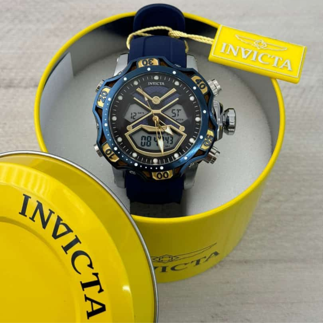 INVICTA DOBLE HORA SUMERGIBLE PARA HOMBRE REF-1837-AAD