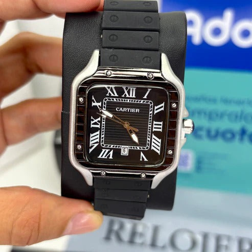 CARTIER DO´SANTOS GOMA PARA HOMBRE REF-NPN