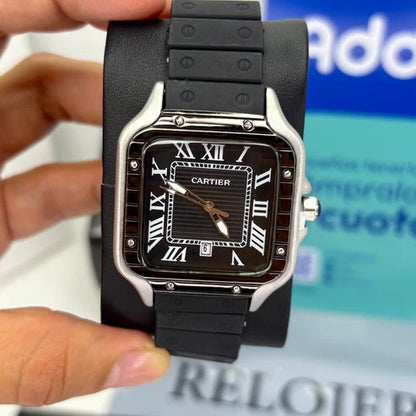 CARTIER DO´SANTOS GOMA PARA HOMBRE REF-NPN