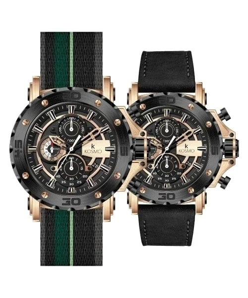 KOSMO ORIGINAL FUNCIONAL DOS PULSOS INTERCAMBIABLES  PAR HOMBRE K3932G