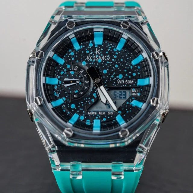 KOSMO ORIGINAL  X CASIO PARA HOMBRE DOBLE HORA K4010-C