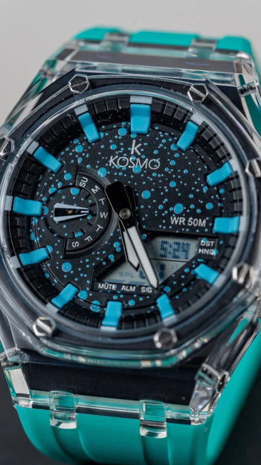 KOSMO ORIGINAL  X CASIO PARA HOMBRE DOBLE HORA K4010-C