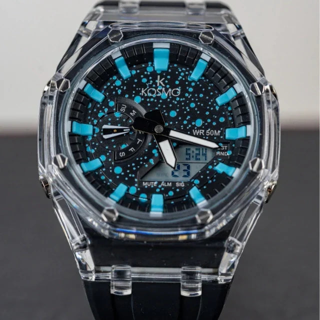 KOSMO ORIGINAL  X CASIO PARA HOMBRE DOBLE HORA K4010-NA