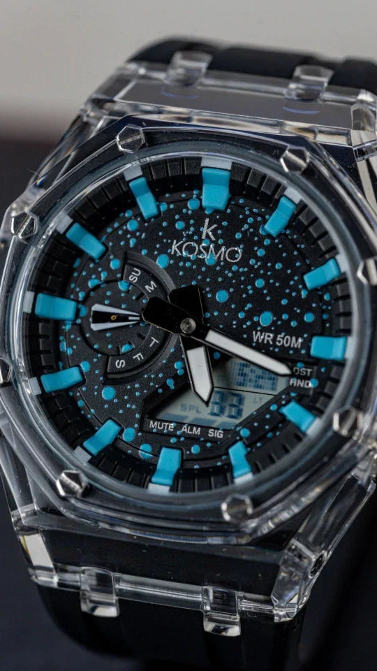 KOSMO ORIGINAL  X CASIO PARA HOMBRE DOBLE HORA K4010-NA