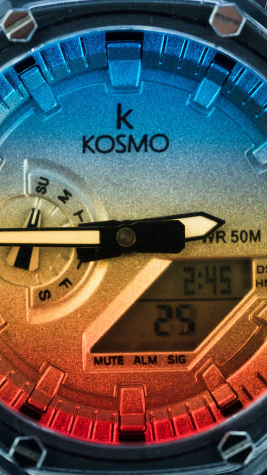 KOSMO ORIGINAL  X CASIO PARA HOMBRE DOBLE HORA K4010-N