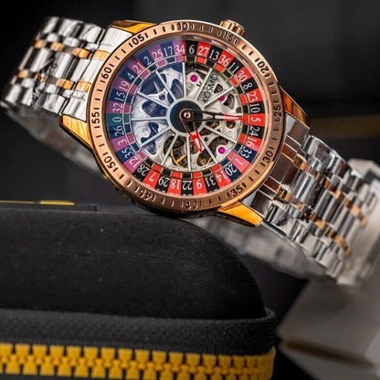 KOSMO AUTOMATICO ORIGINAL RULETA EDICION CASINO PARA HOMBRE REF K2058G - BR