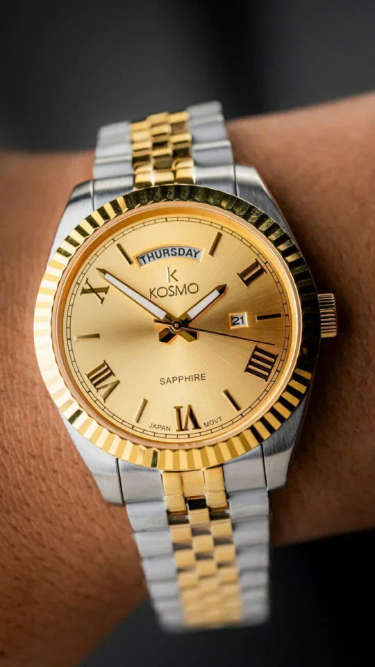 KOSMOS x RLX ACERO ORIGINAL PARA HOMBRE REF PRESIDENT- 583S-BD