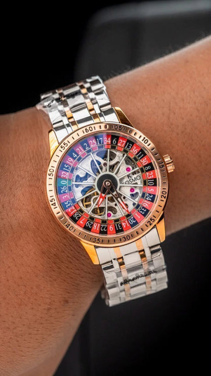 KOSMO AUTOMATICO ORIGINAL RULETA EDICION CASINO PARA HOMBRE REF K2058G - BR