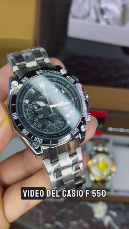 CASIO EDIFICE 550D FUNCIONAL PARA HOMBRE REF-PN